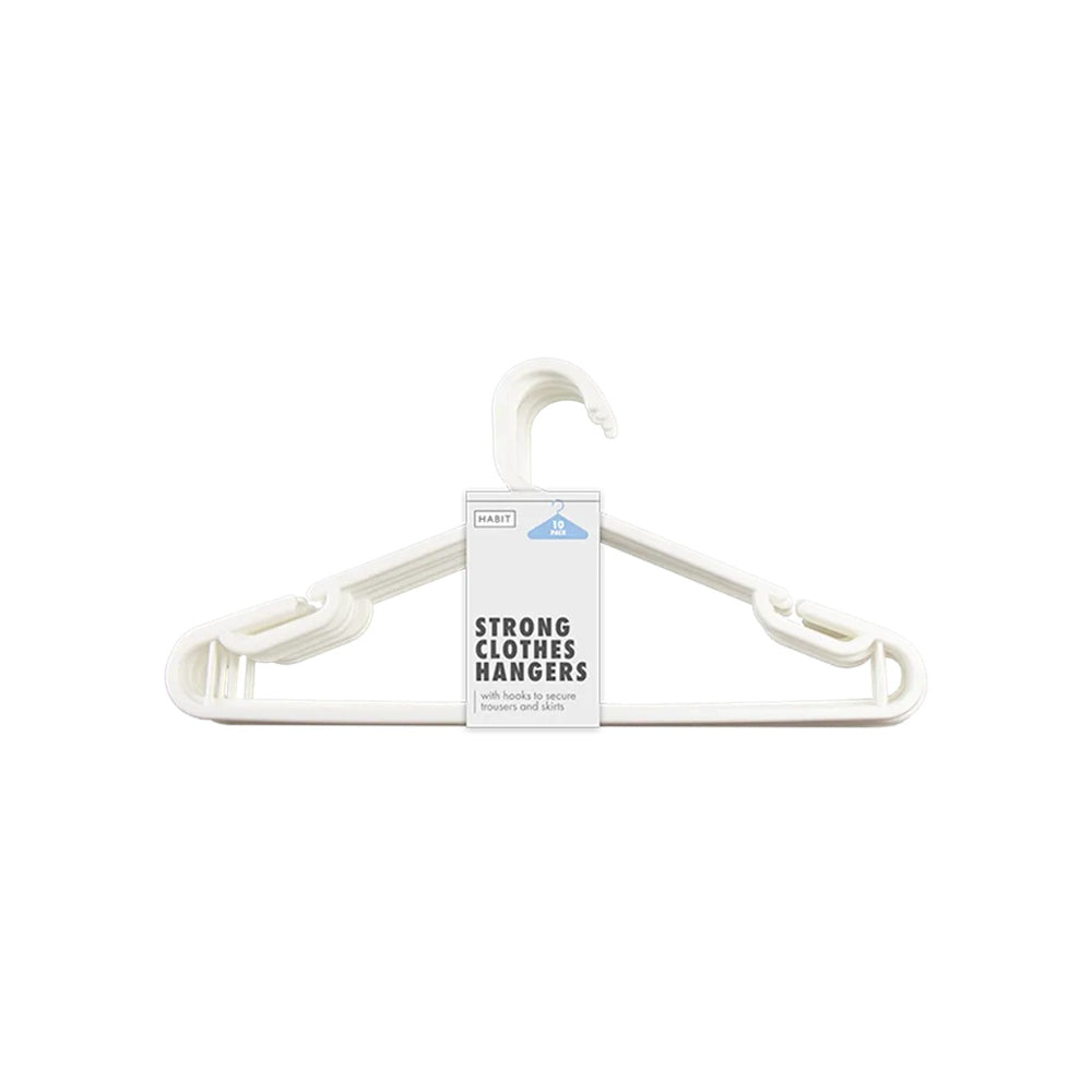 Habit Strong Clothes Hangers | Pack of 10