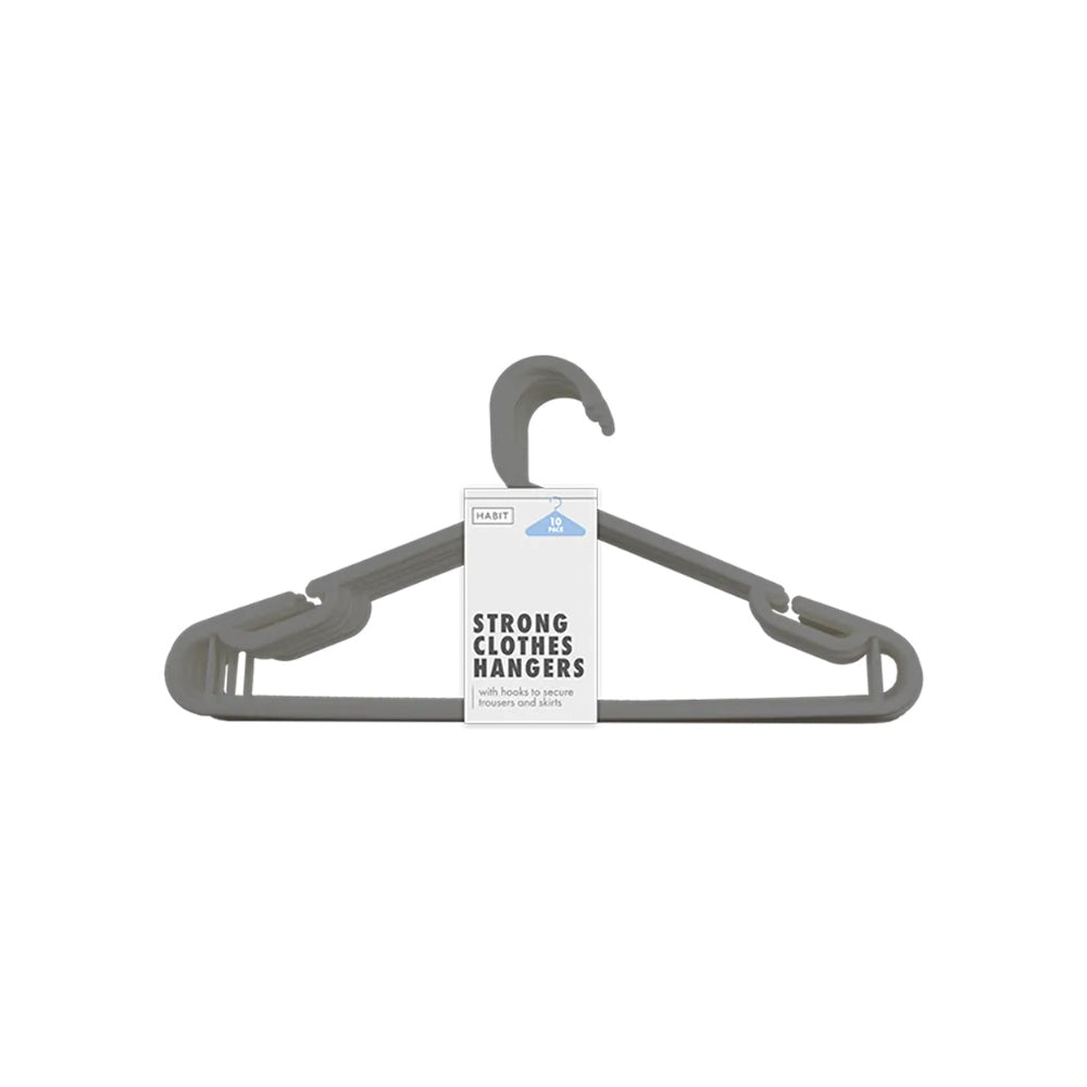 Habit Strong Clothes Hangers | Pack of 10