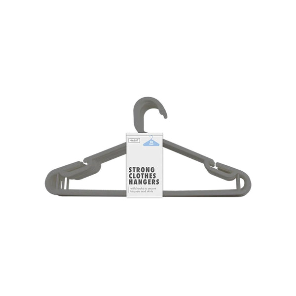 Habit Strong Clothes Hangers | Pack of 10
