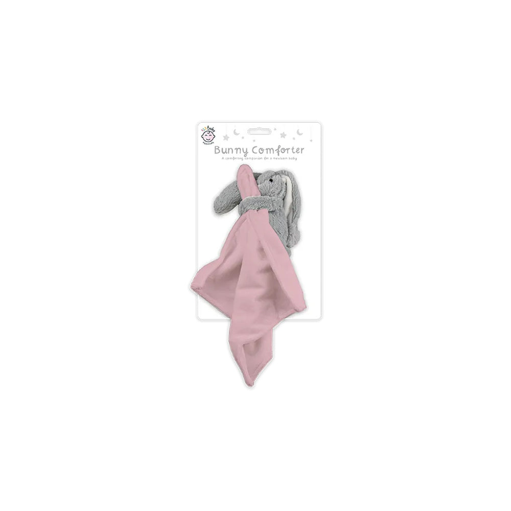 Baby Plush Bunny Comforter Lovey | Smooth Blanket, Assorted Colours