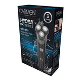 Carmen Professional IPX7 Rotary Electric Shaver | Triple Head, LED Display