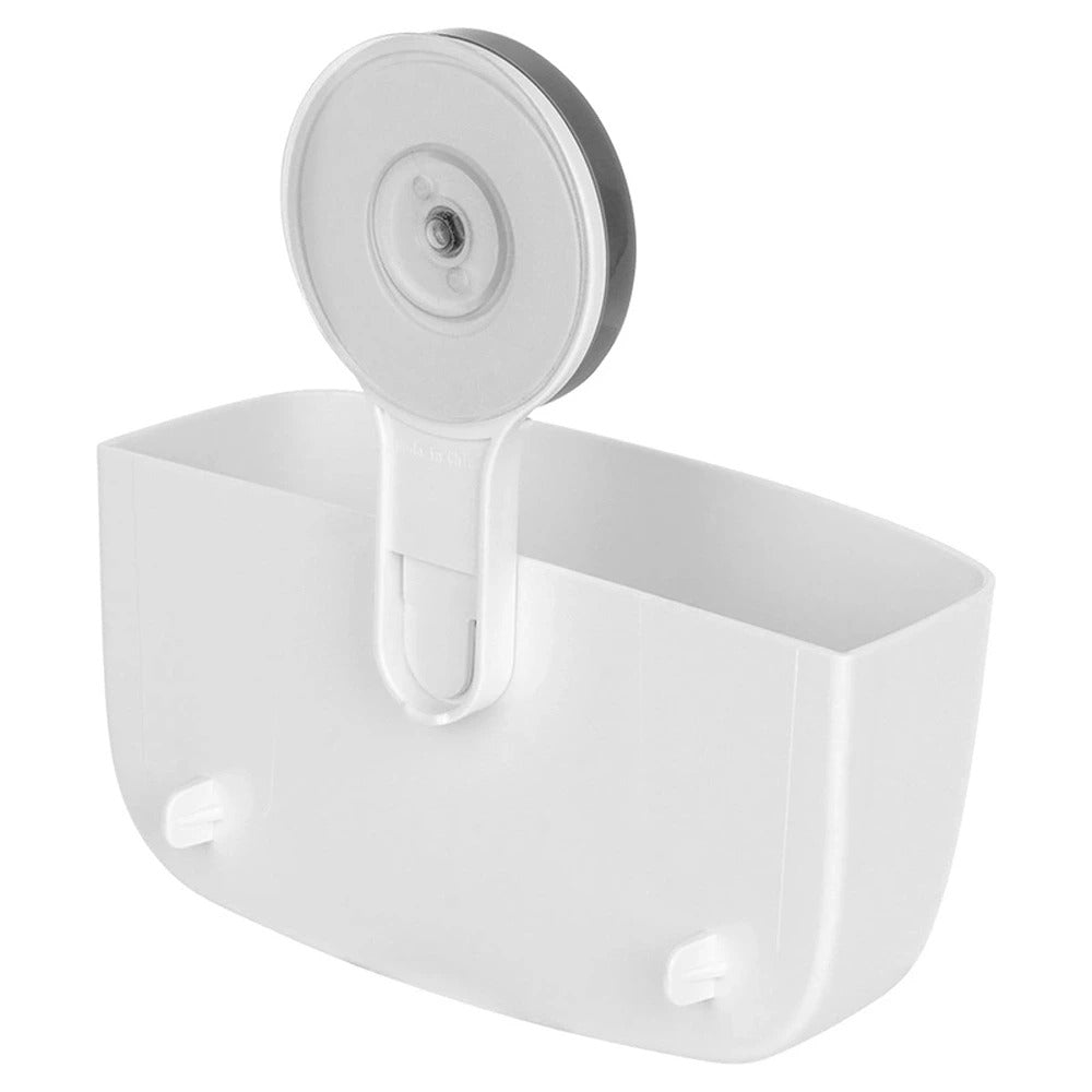 Bathroom Solutions White Self-Adhesive Bathroom Organiser Rack | ABS