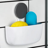 Bathroom Solutions White Self-Adhesive Bathroom Organiser Rack | ABS