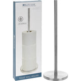Freestanding Stainless Steel Toilet Roll Holder | Chrome, Ø15 x H45 cm
