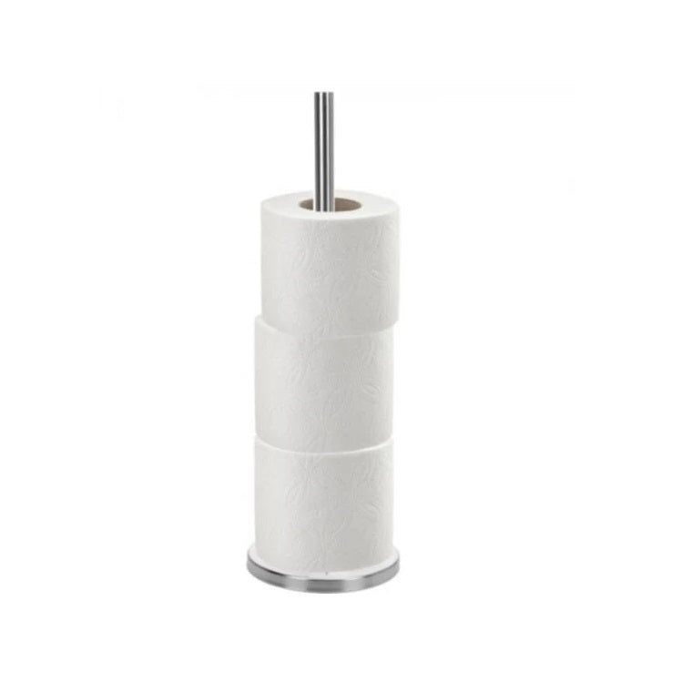 Freestanding Stainless Steel Toilet Roll Holder | Chrome, Ø15 x H45 cm