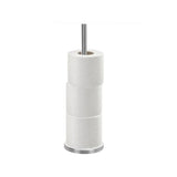 Freestanding Stainless Steel Toilet Roll Holder | Chrome, Ø15 x H45 cm