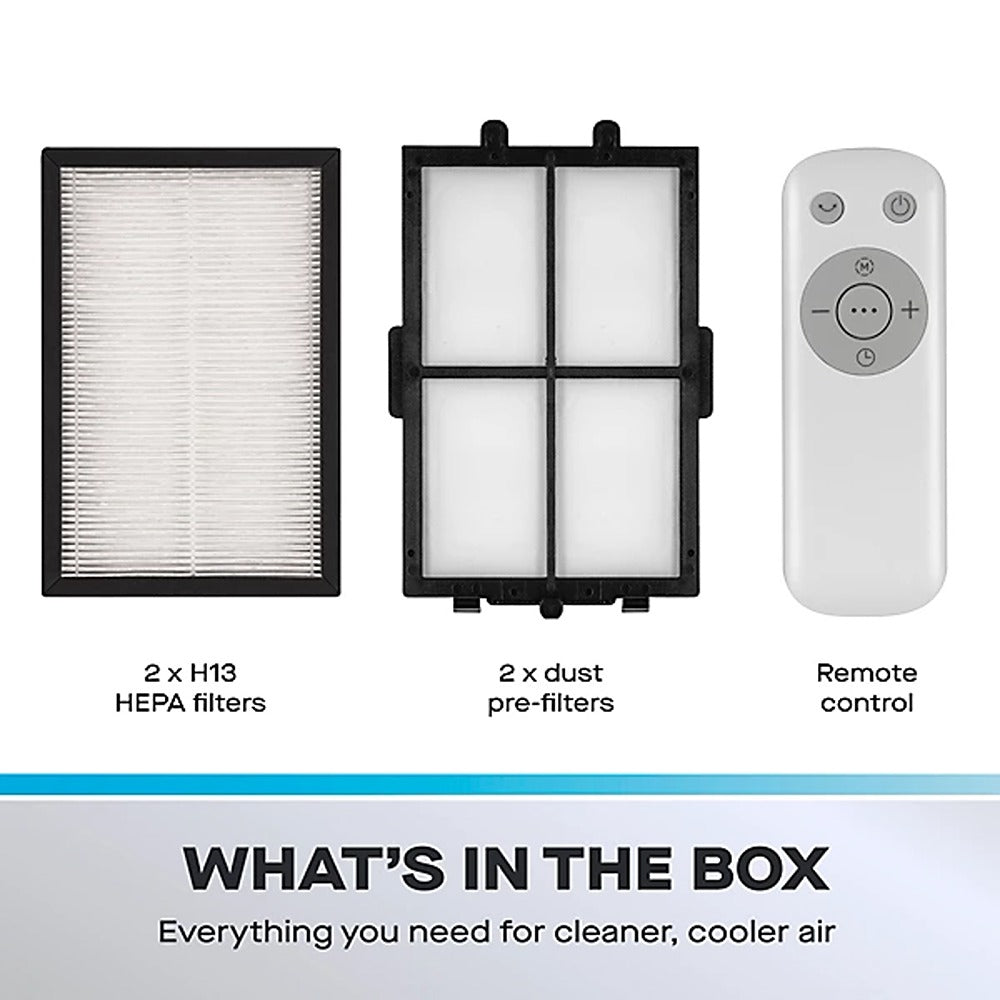 Daewoo 2 in 1 Bladeless Tower Fan and Purifier | Remote Control, Timer