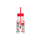 Christmas Kids Milk Tumbler with Straw | Assorted Designs, Red or Green Lid