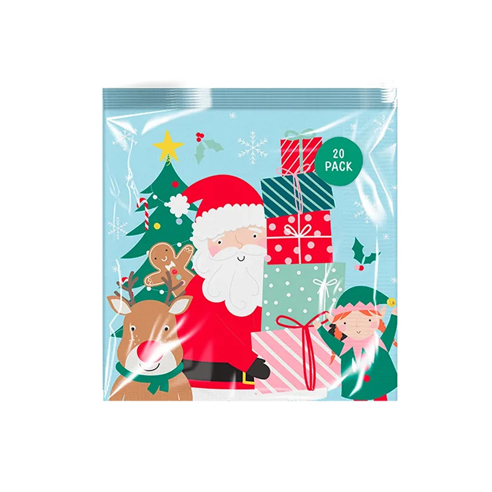 Christmas Kids Printed 3 Ply Paper Napkins | Assorted Designs, Pack of 20