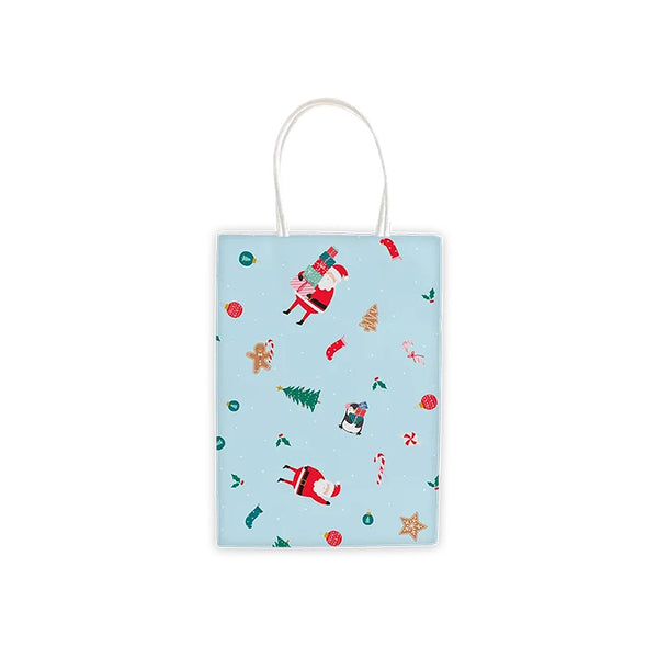 Christmas Kids Printed Paper Treat Bags | Pack of 10, Assorted Designs