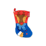 Christmas Felt Character Stocking | Santa, Reindeer, Elf Designs, Hanging Loop