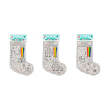 Christmas Colour Your Own Canvas Stocking Craft | Assorted Designs, with Markers