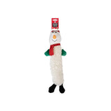Christmas Pet Squeaking Soft Toy | Santa, Reindeer, Snowman, Long Textured Body