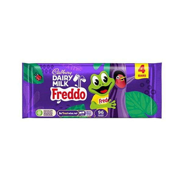 Cadbury's Freddo 4 Pack Dairy Milk Chocolate Bars | 72g, Approx 96 kcal per bar