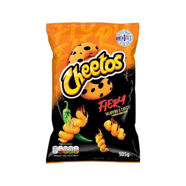 Cheetos Jalapeño and Cheese Spiral Corn Puffs | 105g, Crunchy Texture