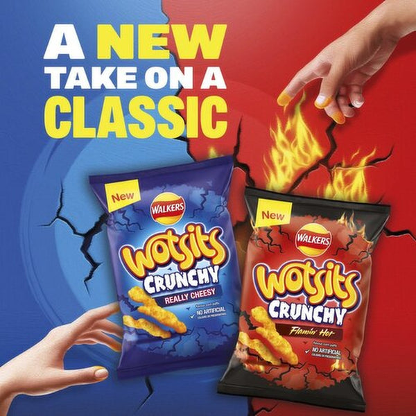 Wotsits Crunchy Cheese Corn Puffs | 140g, Vegetarian, No Artificial Colours