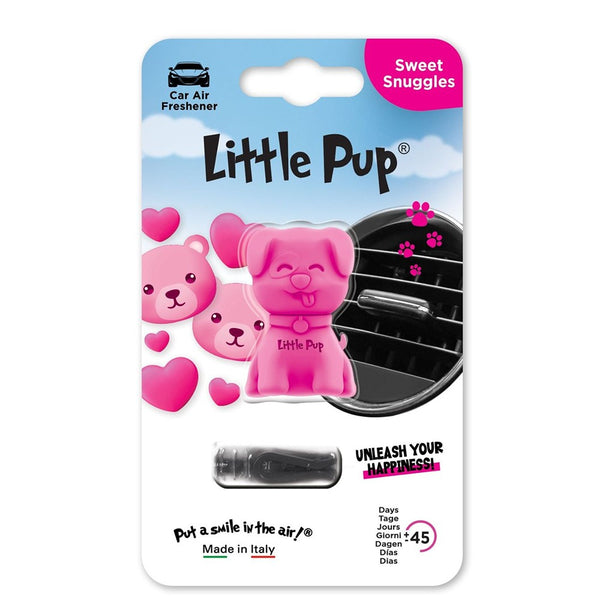 Little Joe Little Pup Sweet Snuggles Car Vent Air Freshener | Pink, 45 Days