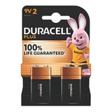 Duracell Plus 9V Batteries | Pack of 2, High-Drain Performance, Snap Terminals
