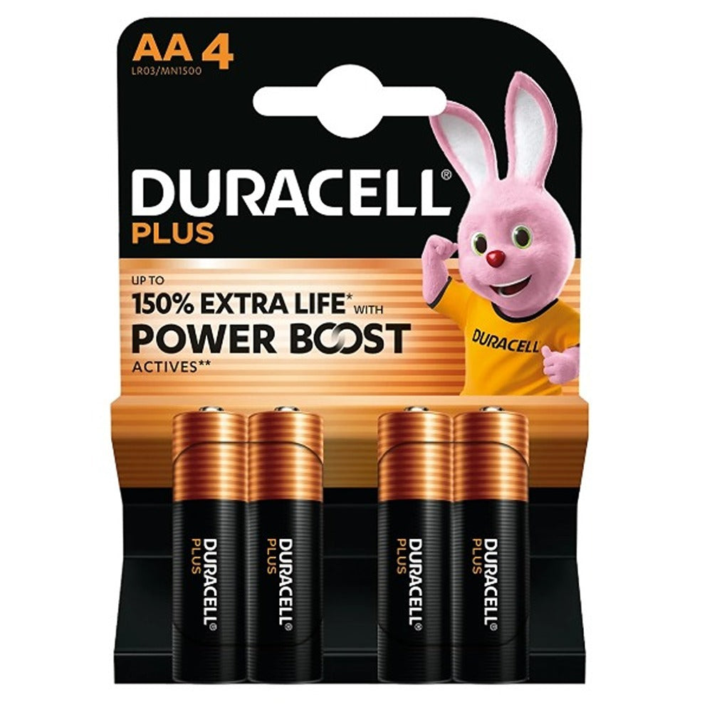 Duracell Boost AA Batteries | Pack of 4, Up to 150% Extra Life, Copper-Top