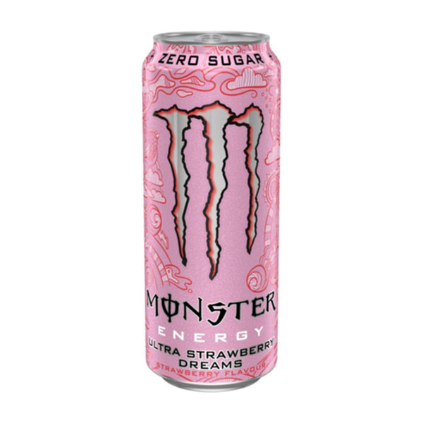 Monster Energy Ultra Strawberry Dreams Energy Drink - Zero Sugar, 500ml