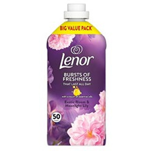 Lenor Exotic Bloom & Moonlight Lily Fabric Conditioner | 50 Washes, 1650ml