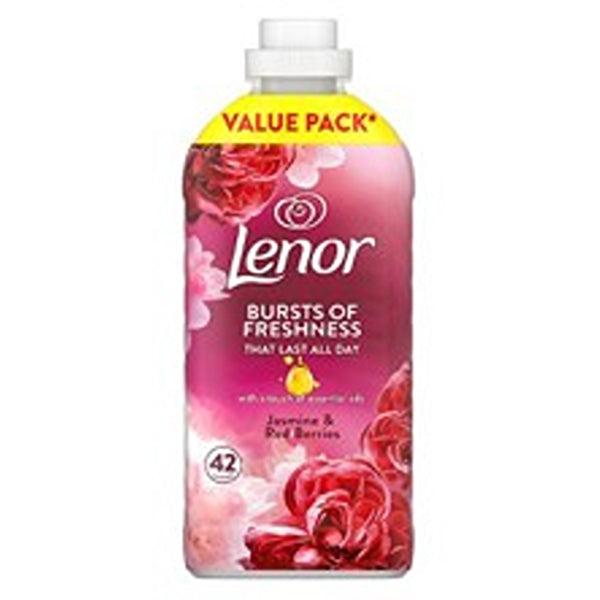 Lenor Jasmine & Red Berries Fabric Conditioner | 42 Washes, 1.386L