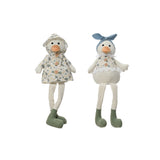 Decoris Long-Legged Sitting Goose Decorative Figure | 38cm, Assorted Outfits