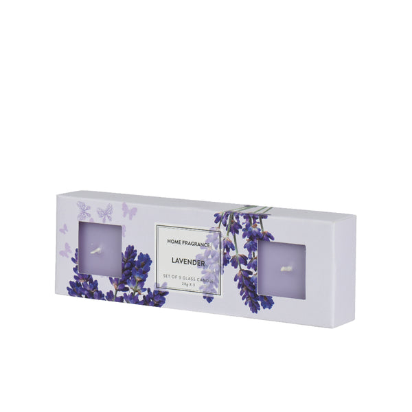 Decoris Lavender Scented Candle Gift Set | Glass Jar, Gift Box, 28 g