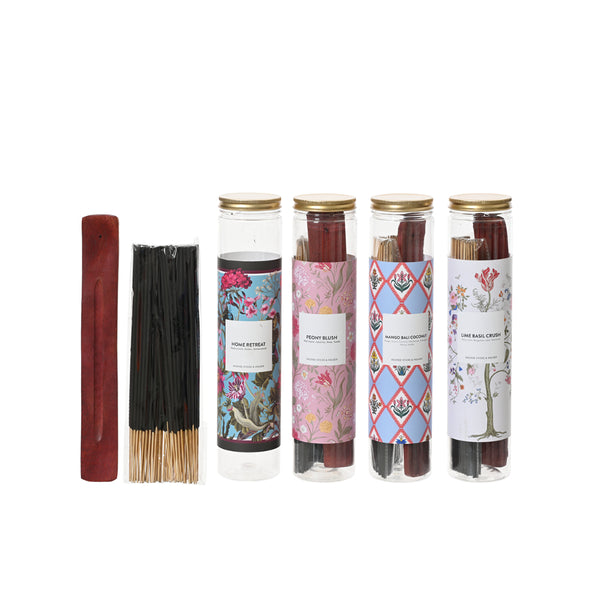 Decoris Incense Sticks with Holder | Assorted Scents, Storage Jar