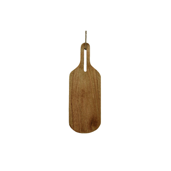 Decoris Mango Wood Paddle Serving Board | 18 x 50cm, Hanging Cord