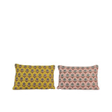 Decoris Cotton Floral Lumbar Cushion | 30 x 50cm, Assorted Colours