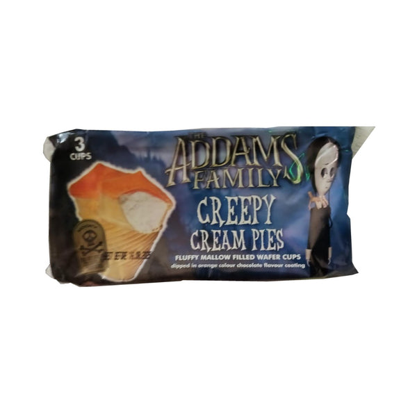 Halloween Addams Family Cream Pies Wafer Cups | Pack of 3, Mallow-Filled