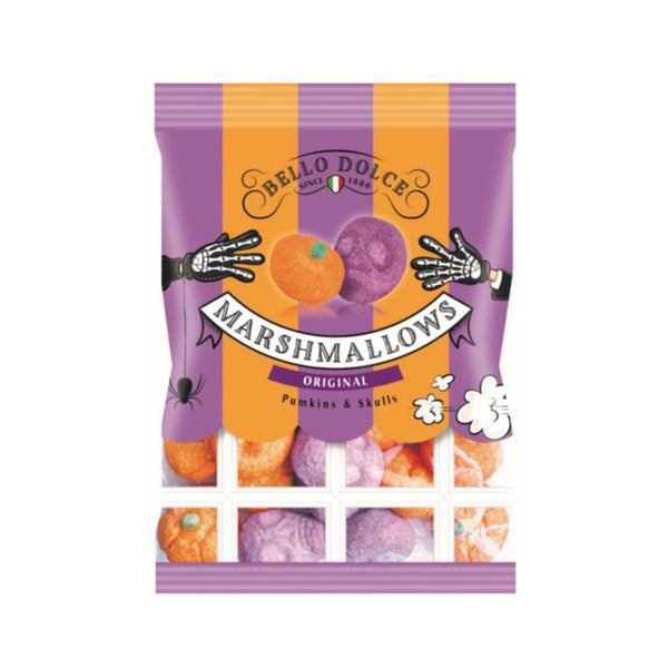 Halloween Bello Dolce Pumpkin & Skull Marshmallows | 125g, Orange & Purple
