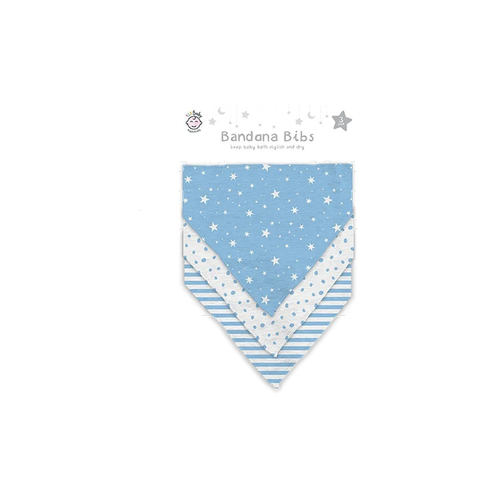 Bandana Bib 3 Pack - Stylish & Practical - 35cm x 19cm