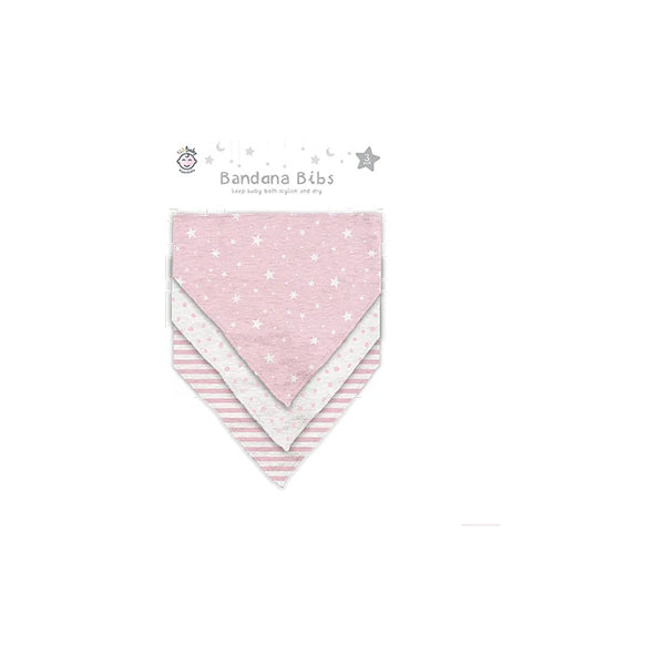 Bandana Bib 3 Pack - Stylish & Practical - 35cm x 19cm
