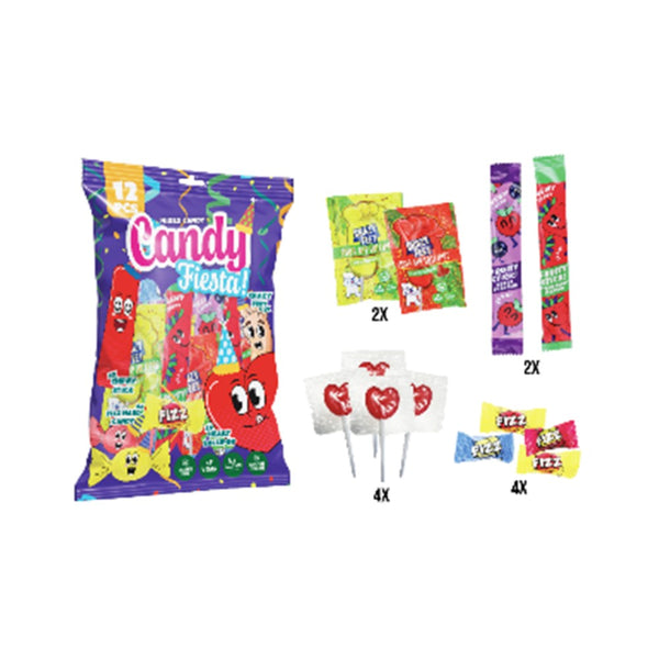 Beckys Candy Fiesta Party Bag Assorted Sweets | 100g, Individually Wrapped
