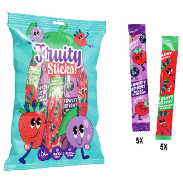 Chewy Fruity Candy Stick Bag - Mixed Flavours - 5 Sticks
