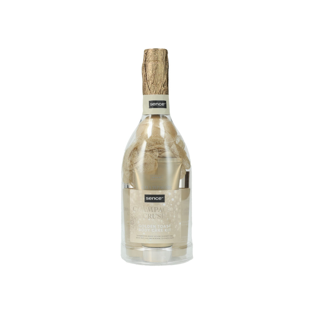 Sence Collection Night Luxe Champagne Bottle Gift Set | 5 Pieces