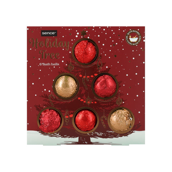 Sence Collecton Christmas List Bath Bomb Set | 6 Pieces, 45g