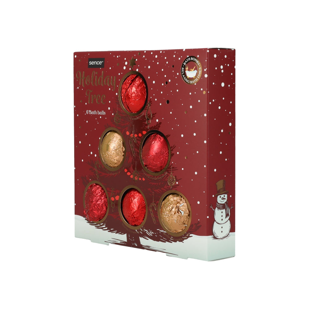 Sence Collecton Christmas List Bath Bomb Set | 6 Pieces, 45g