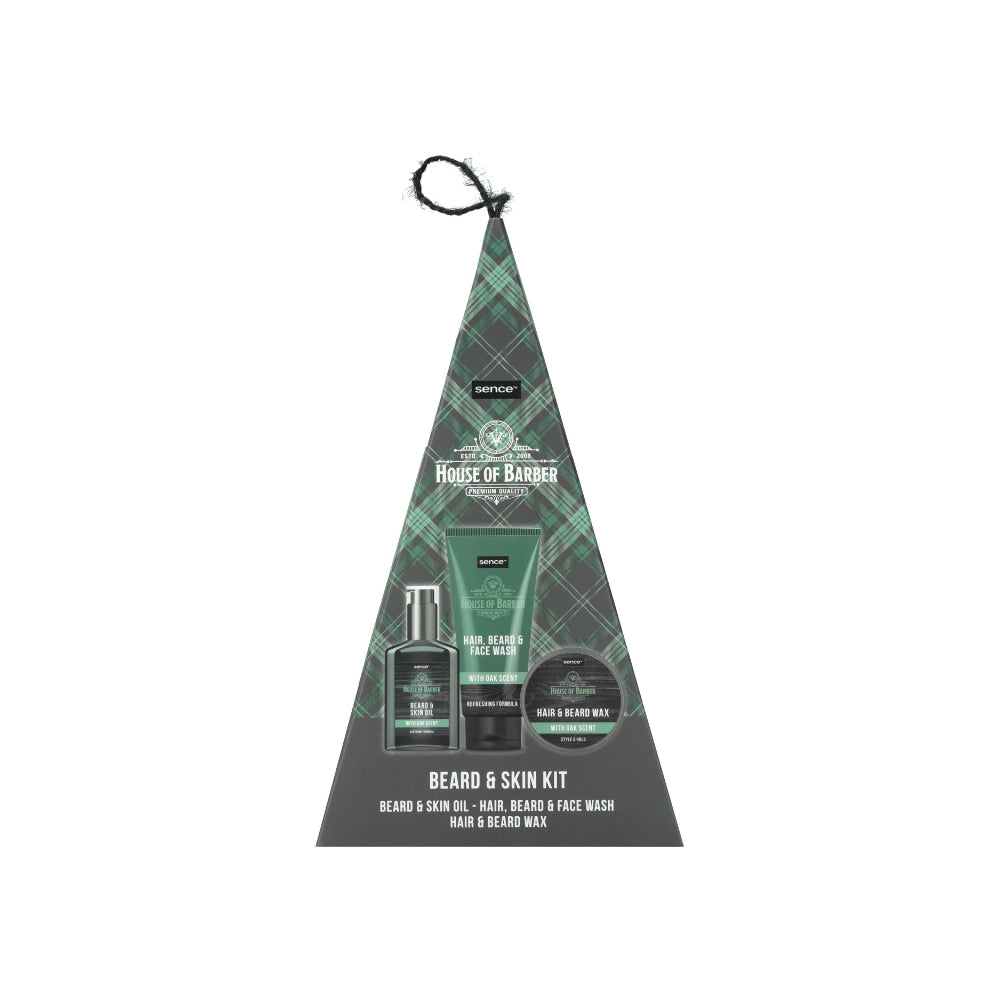 Sence Collecton House of Barber Beard and Skin Kit for Men | 3 Pieces
