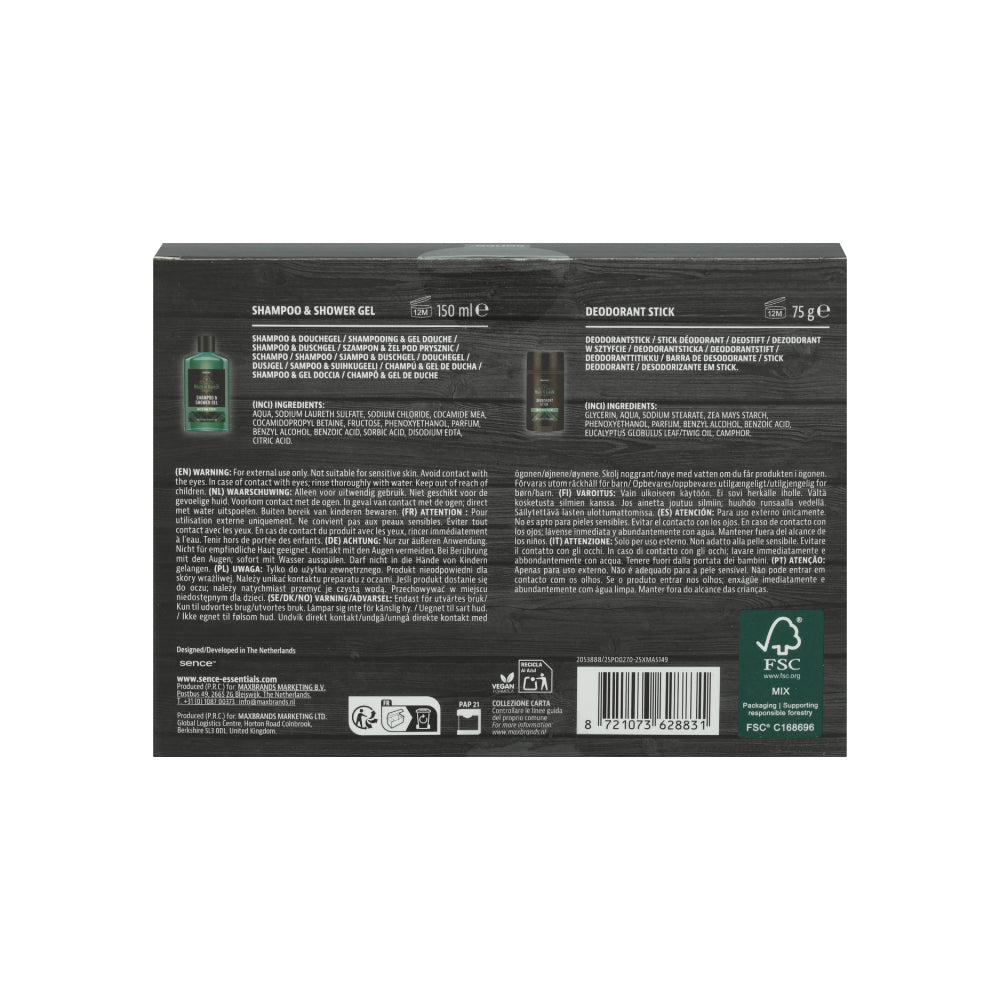 Sence Collecton House of Barber Gift Set | for Men, 2 Pieces