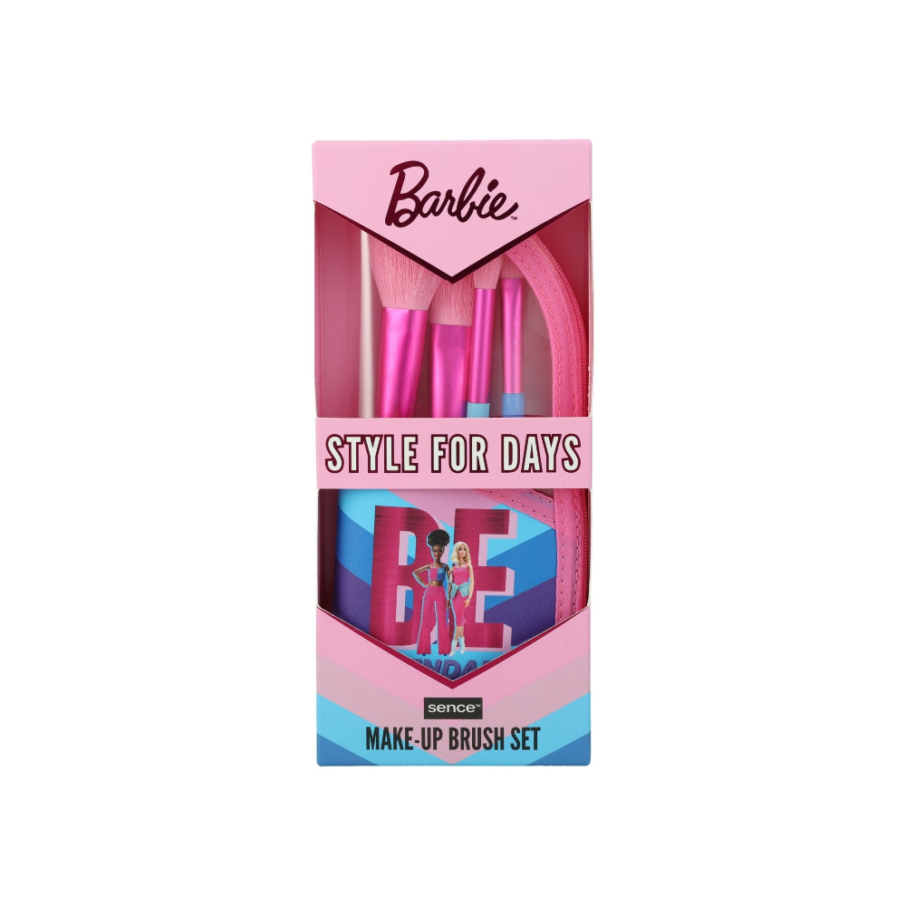 Mattel Barbie Pink Dreams Make Up Brush Set | 5 Brushes, Pink
