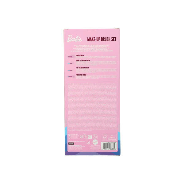 Mattel Barbie Pink Dreams Make Up Brush Set | 5 Brushes, Pink