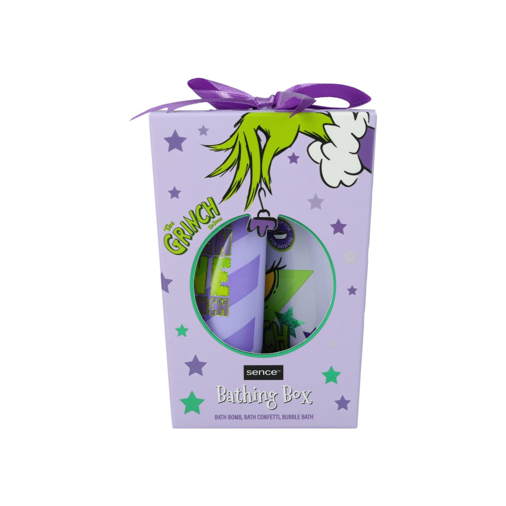 Sence Collecton Dr. Seuss Grinch Glitter Grinchmas Bath Gift Set | 3 Pieces