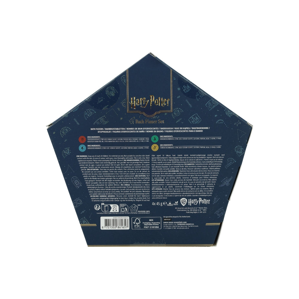 Sence Collecton Harry Potter Magic Wisdom Bath Fizzer Gift Set | 4 Pieces, 45g