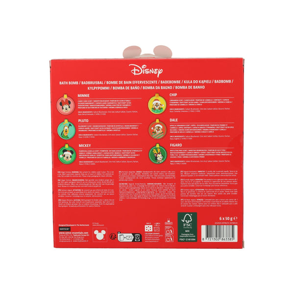 Disney Mickey Mouse Warm Wishes Bath Bomb Gift Set | 6 Pieces, 50g