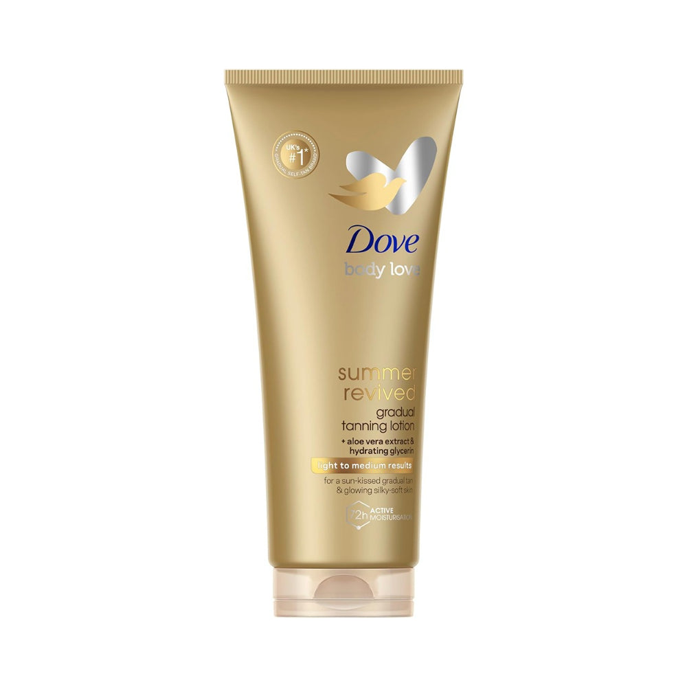 Dove Summer Gradual Tanning Lotion Self Tan | Light-Medium, 72h Moisturisation