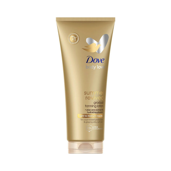 Dove Summer Gradual Tanning Lotion Self Tan | Light-Medium, 72h Moisturisation