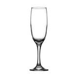 Bistro Champagne Flute Glasses | Pack of 6, Clear, Tall Narrow Bowl